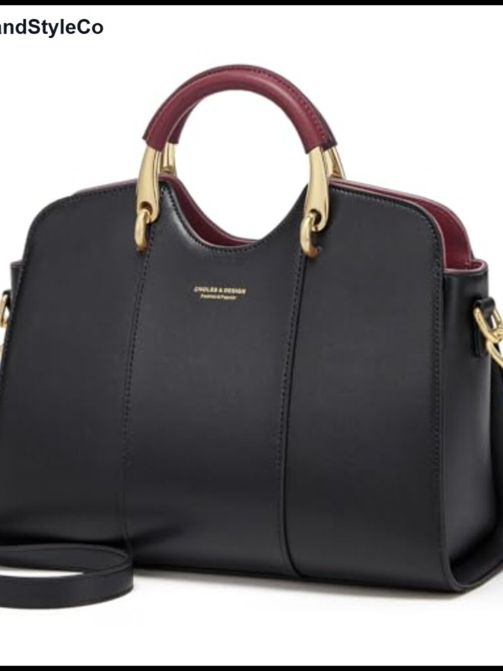 Genuine Leather Satchel Tote Shoulder Bag Waterproof Adjustable Strap